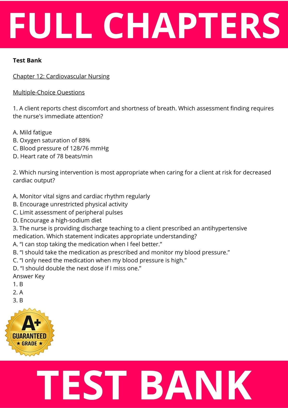 Test Bank | Download